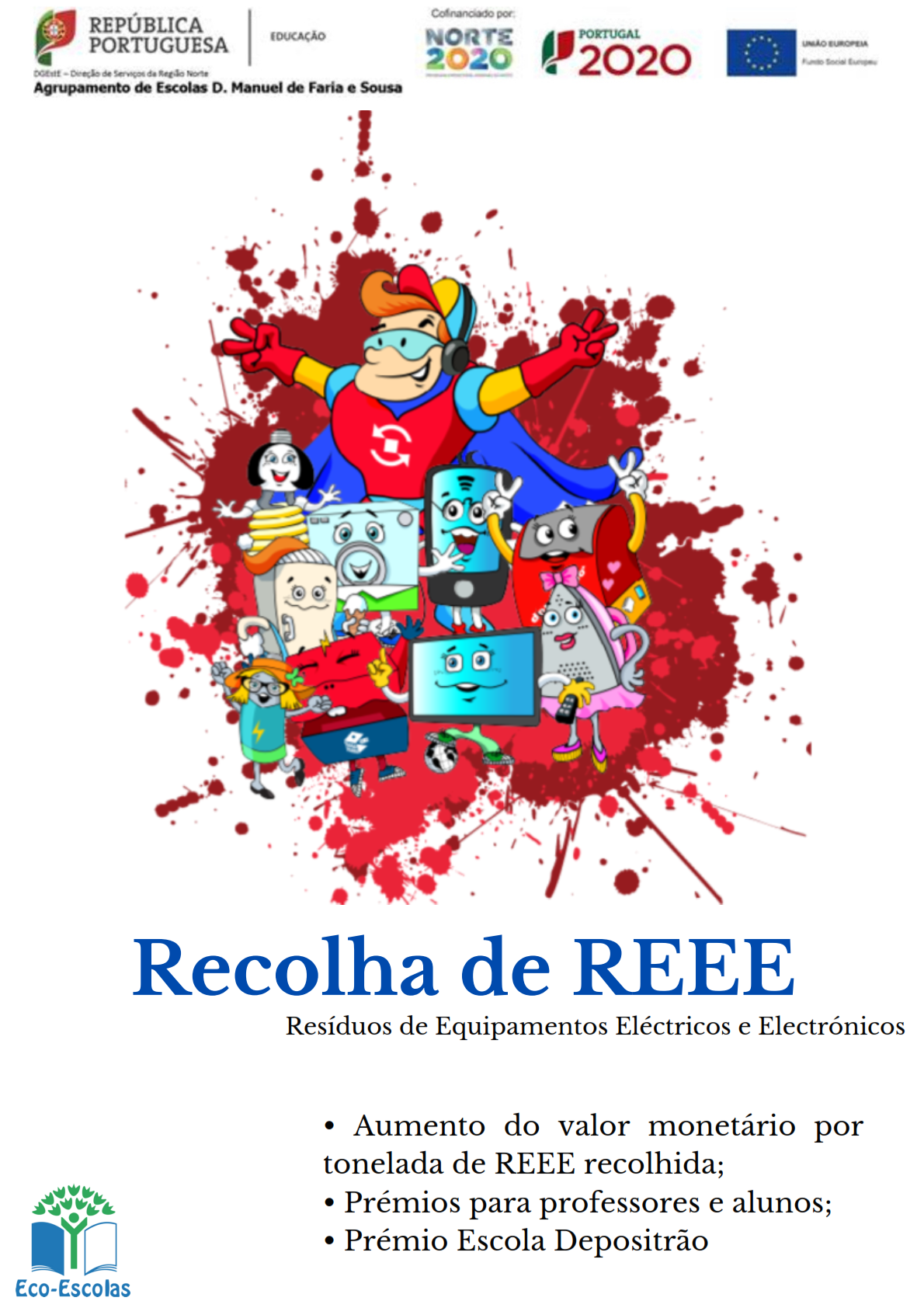 Cartazes REE e Recolha Pilhas